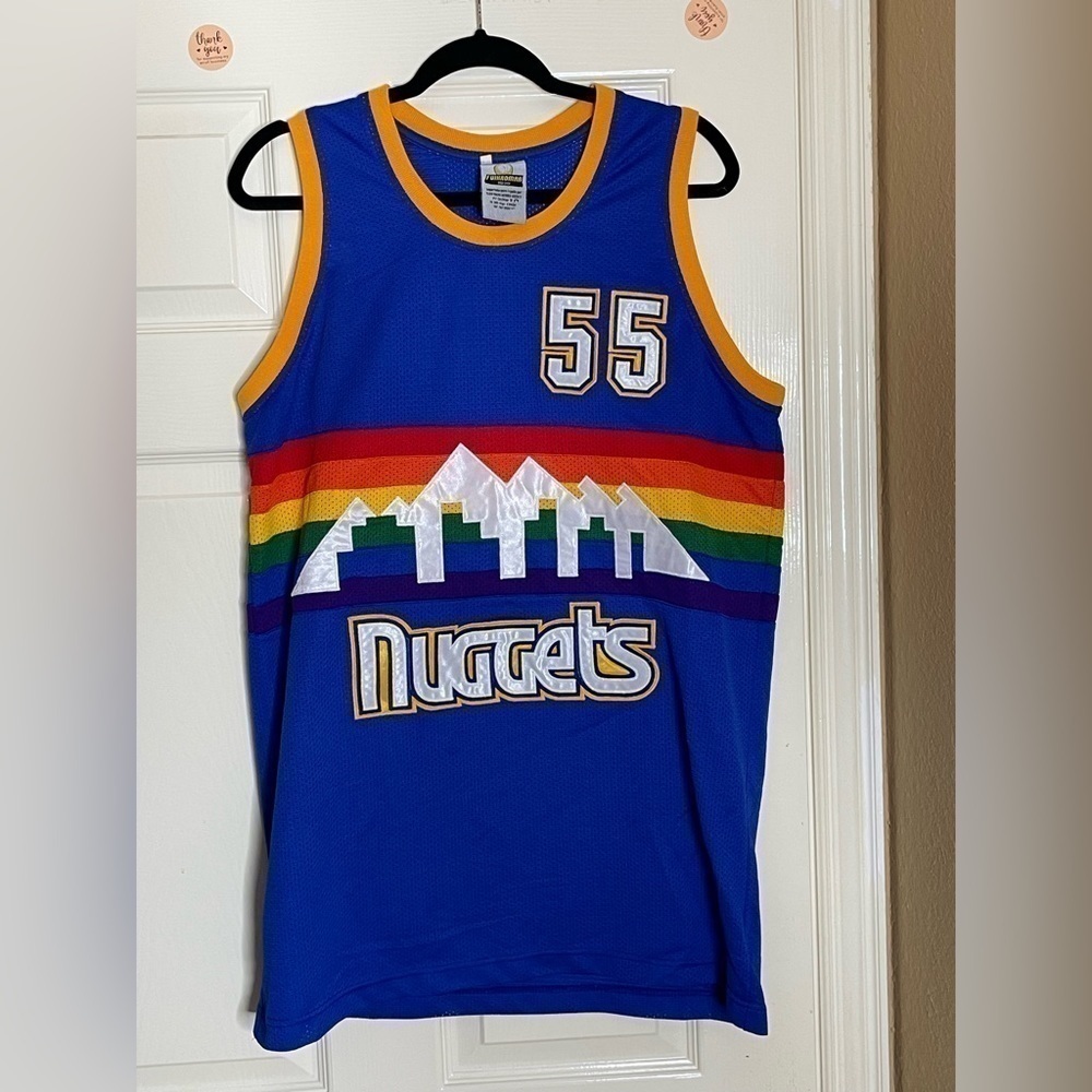 Dikembe Mutombo #55 Denver Nuggets 1991-92 Throwback  Jersey Large‌‌‌‌‌‌ - Picture 7 of 7